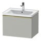 Duravit Meuble sous-lavabo D-Neo 63,4x45,2 cm, gris poli/mat, 1 tiroir, suspendu-1