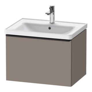 Duravit Meuble sous lavabo D-Neo 63,4x45,2 cm, noir/Bas ma, 1 tiroir, suspendu