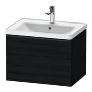 Duravit Meuble sous lavabo D-Neo 63,4x45,2 cm, noir/blanc, 1 tiroir, suspendu-1