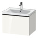 Duravit Meuble sous-lavabo D-Neo 63,4x45,2 cm, noir/blanc brillant, 1 tiroir, suspendu-1