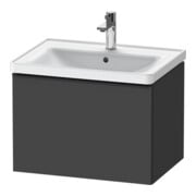 Duravit Meuble sous lavabo D-Neo 63,4x45,2 cm, noir/Grap ma, 1 tiroir, suspendu-1