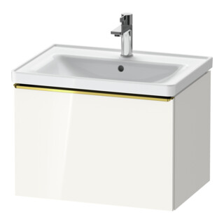 Duravit Meuble sous lavabo D-Neo 63,4x45,2cm, blanc brillant, 1 tiroir, suspendu