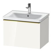 Duravit Meuble sous lavabo D-Neo 63,4x45,2cm, blanc brillant, 1 tiroir, suspendu