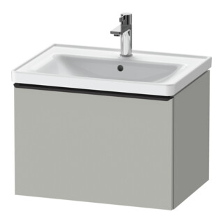 Duravit Meuble sous lavabo D-Neo 63,4x45,2cm, noir/gris mat, 1 tiroir, suspendu