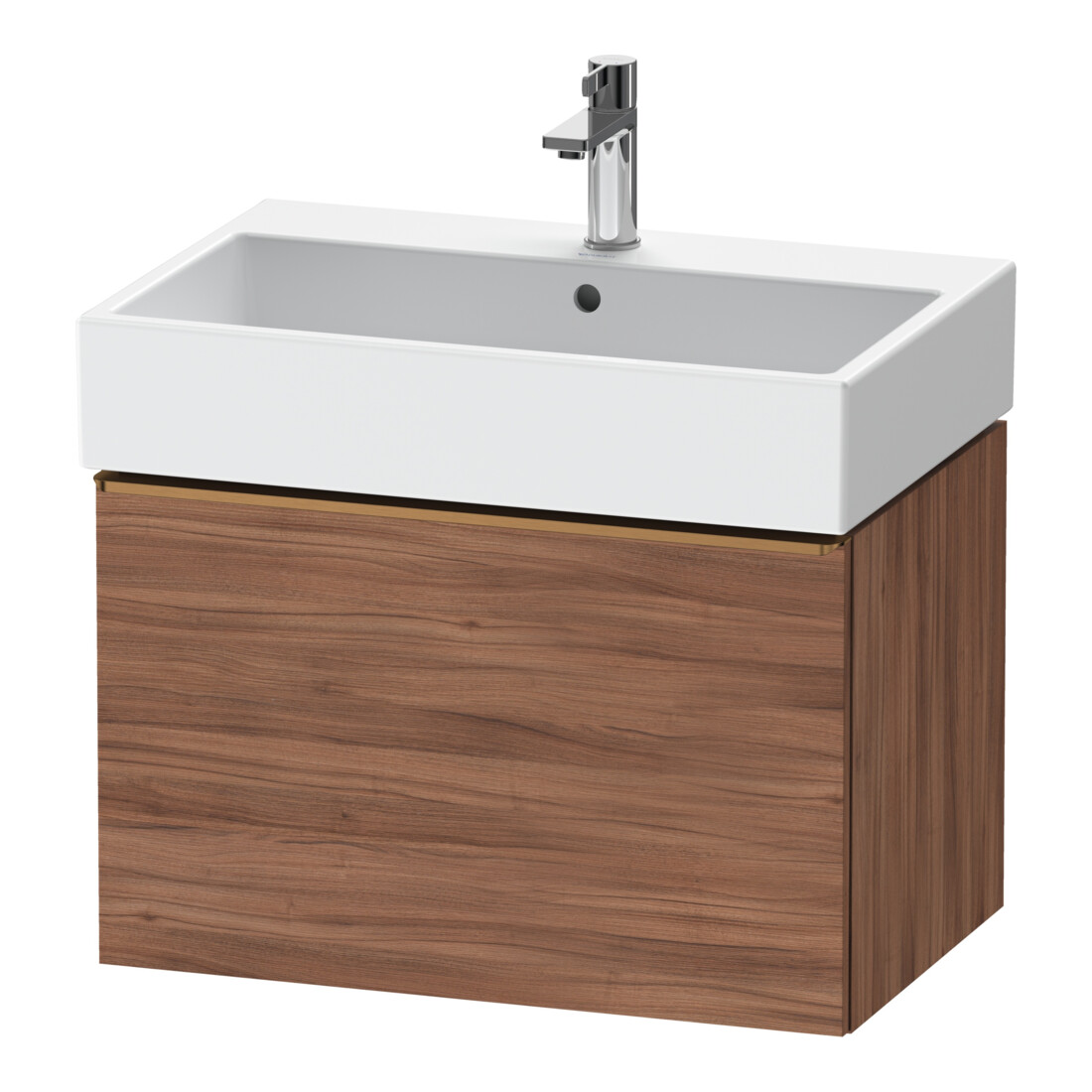 Duravit Meuble sous-lavabo D-Neo 68,4x44,2 cm, b chêne/noyer, 1 tiroir, suspendu