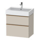 Duravit Meuble sous-lavabo D-Neo 68,4x44,2 cm, blanc, 1 porte, 1 tiroir-1
