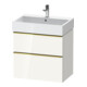Duravit Meuble sous lavabo D-Neo 68,4x44,2 cm, blanc brillant, 1 porte, 1 tiroir-1