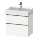 Duravit Meuble sous-lavabo D-Neo 68,4x44,2 cm, blanc brillant, 1 porte, 1 tiroir-1
