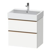 Duravit Meuble sous lavabo D-Neo 68,4x44,2 cm, blanc brillant, 1 porte, 1 tiroir