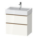 Duravit Meuble sous-lavabo D-Neo 68,4x44,2 cm, blanc brillant, 1 porte, 1 tiroir-1
