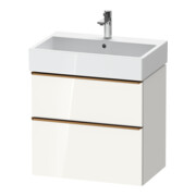 Duravit Meuble sous-lavabo D-Neo 68,4x44,2 cm, blanc brillant, 1 porte, 1 tiroir