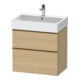 Duravit Meuble sous-lavabo D-Neo 68,4x44,2 cm, blanc cassé/œuf N, 1 porte, 1 tiroir-1