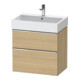 Duravit Meuble sous-lavabo D-Neo 68,4x44,2 cm, ch/Ei N, 1 tiroir, 1 coulissant-1