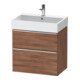Duravit Meuble sous-lavabo D-Neo 68,4x44,2 cm, ch/nb N, 1 tiroir, 1 coulissant-1