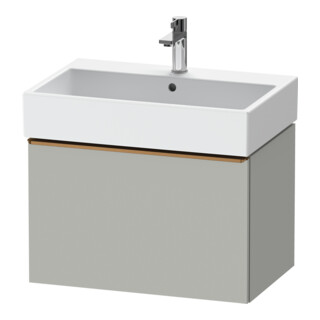 Duravit Meuble sous-lavabo D-Neo 68,4x44,2 cm, chêne brossé/gris, 1 tiroir, suspendu