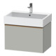 Duravit Meuble sous-lavabo D-Neo 68,4x44,2 cm, chêne brossé/gris, 1 tiroir, suspendu-1