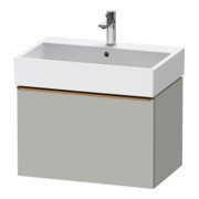 Duravit Meuble sous-lavabo D-Neo 68,4x44,2 cm, chêne brossé/gris, 1 tiroir, suspendu