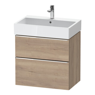 Duravit Meuble sous lavabo D-Neo 68,4x44,2 cm, chêne/écru mat, 1 porte, 1 tiroir