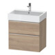 Duravit Meuble sous lavabo D-Neo 68,4x44,2 cm, chêne/écru mat, 1 porte, 1 tiroir-1