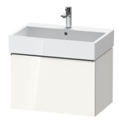 Duravit Meuble sous-lavabo D-Neo 68,4x44,2 cm, chr/blc laqué, 1 tiroir, suspendu-1