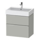 Duravit Meuble sous-lavabo D-Neo 68,4x44,2 cm, chrome/mat, 1 porte, 1 tiroir-1