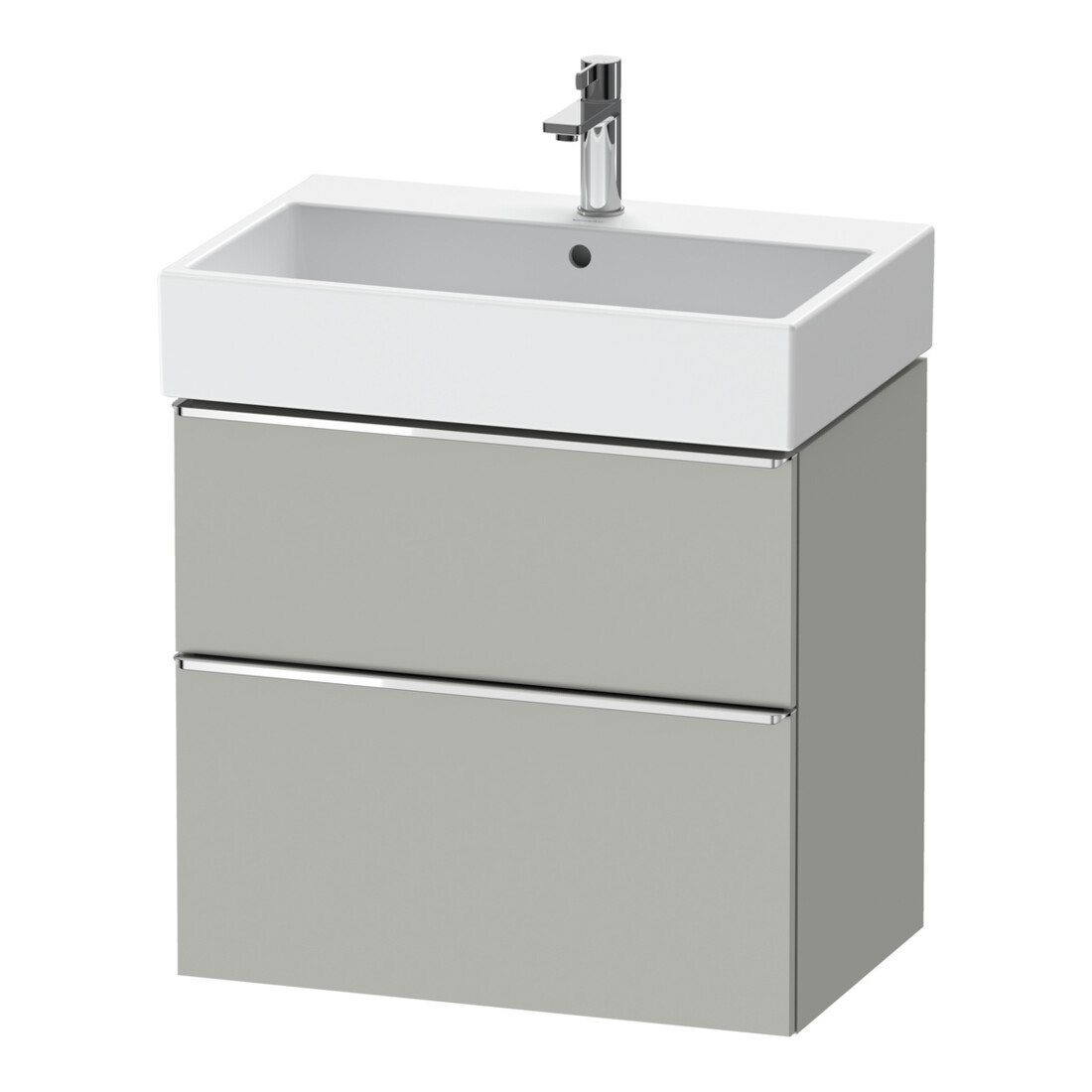 Duravit Meuble sous-lavabo D-Neo 68,4x44,2 cm, chrome/mat, 1 porte, 1 tiroir