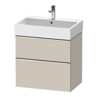 Duravit Meuble sous lavabo D-Neo 68,4x44,2 cm, chrome/taupe, 1 porte, 1 tiroir