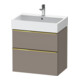 Duravit Meuble sous-lavabo D-Neo 68,4x44,2 cm, g pol/Bas m, 1 tiroir, 1 porte-1