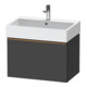 Duravit Meuble sous-lavabo D-Neo 68,4x44,2 cm, gris mat, 1 tiroir, suspendu-1
