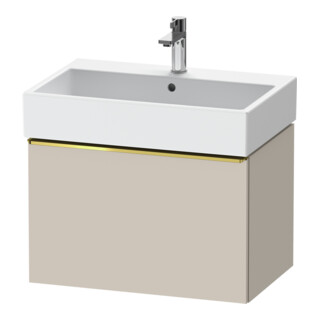 Duravit Meuble sous lavabo D-Neo 68,4x44,2 cm, gris perle/Taupe, 1 tiroir, suspendu