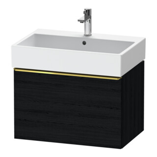 Duravit Meuble sous lavabo D-Neo 68,4x44,2 cm, gris poli/blanc œuf, 1 tiroir, suspendu