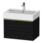Duravit Meuble sous lavabo D-Neo 68,4x44,2 cm, gris poli/blanc œuf, 1 tiroir, suspendu