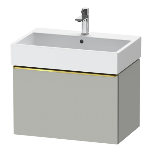 Duravit Meuble sous-lavabo D-Neo 68,4x44,2 cm, gris poli/mat, 1 tiroir, suspendu