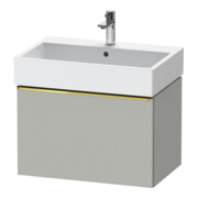 Duravit Meuble sous-lavabo D-Neo 68,4x44,2 cm, gris poli/mat, 1 tiroir, suspendu