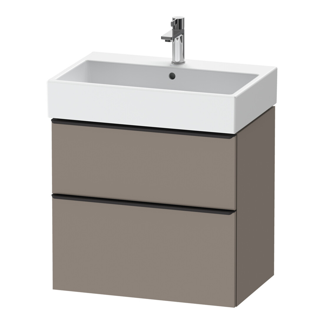 Duravit Meuble sous-lavabo D-Neo 68,4x44,2 cm, noir/Bas m, 1 porte, 1 tiroir