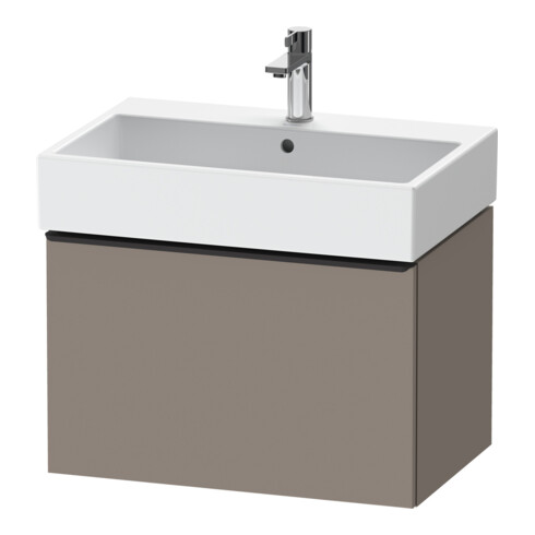 Duravit Meuble sous lavabo D-Neo 68,4x44,2 cm, noir/Bas ma, 1 tiroir, suspendu