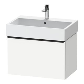 Duravit Meuble sous-lavabo D-Neo 68,4x44,2 cm, noir/blanc mat, 1 tiroir, suspendu