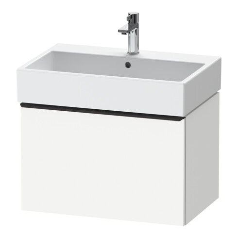 Duravit Meuble sous-lavabo D-Neo 68,4x44,2 cm, noir/blanc mat, 1 tiroir, suspendu