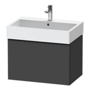 Duravit Meuble sous lavabo D-Neo 68,4x44,2 cm, noir/Grap ma, 1 tiroir, suspendu-1