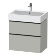 Duravit Meuble sous lavabo D-Neo 68,4x44,2 cm, noir/gris, 1 tiroir, 1 coulissant-1