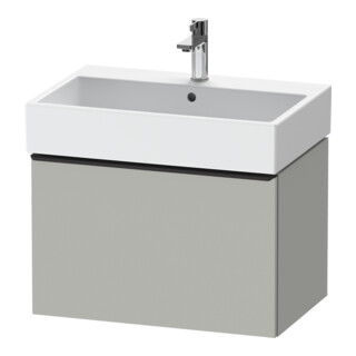 Duravit Meuble sous-lavabo D-Neo 68,4x44,2 cm, noir/gris mat, 1 tiroir, suspendu