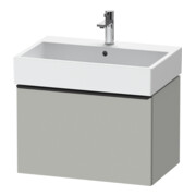 Duravit Meuble sous-lavabo D-Neo 68,4x44,2 cm, noir/gris mat, 1 tiroir, suspendu