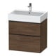 Duravit Meuble sous lavabo D-Neo 68,4x44,2 cm, noir/noisette, 1 porte, 1 tiroir-1