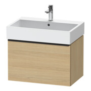 Duravit Meuble sous-lavabo D-Neo 68,4x44,2 cm, noir/œuf naturel, 1 tiroir, suspendu