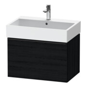 Duravit Meuble sous-lavabo D-Neo 68,4x44,2 cm, noir/œuf noir, 1 tiroir, suspendu-1