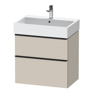 Duravit Meuble sous lavabo D-Neo 68,4x44,2 cm, noir/taupe, 1 porte, 1 tiroir