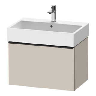 Duravit Meuble sous lavabo D-Neo 68,4x44,2 cm, noir/taupe, 1 tiroir, suspendu