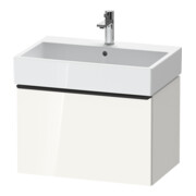 Duravit Meuble sous-lavabo D-Neo 68,4x44,2cm, noir/blanc brillant, 1 tiroir, suspendu