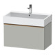 Duravit Meuble sous-lavabo D-Neo 78,4x44,2 cm, b chêne gris/marron, 1 tiroir, suspendu-1