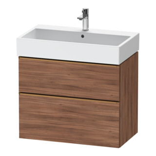 Duravit Meuble sous lavabo D-Neo 78,4x44,2 cm, b chêne/noir, 1 porte, 1 tiroir